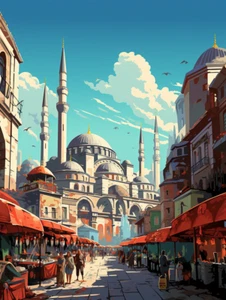 THE_Digital_8-bit_Art_bustling_bazaars_of_Estambul_in_t_2f377f4d-7a1a-435f-92d9- - Imagen 1 de 11