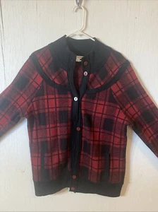 Vintage Pendleton Red Black Plaid Merlino Wool Jacket Women Size XL - Picture 1 of 8