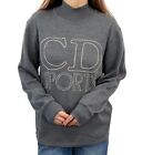 Christian Dior Sports Vintage Big Logo High Neck Sweater Top M Gray Rankab And 