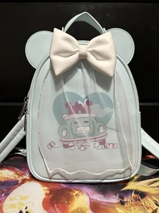 Loungefly Disney Mickey Mouse & Minnie Mouse Just Married Wedding Backpack - Picture 1 of 11