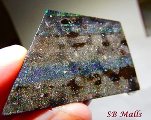85 Cts. HONDURAS BLACK MATRIX HONDURAN OPAL RUB ROUGH LOT 2112 - Picture 1 of 4