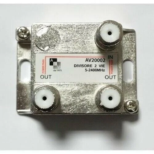 AEV divisore partitore derivatore sdoppiatore splitter 5-2150 Mhz F 2 uscite - Immagine 1 di 1