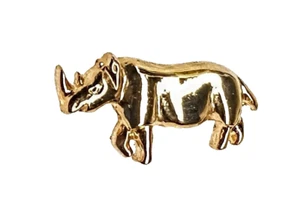CORBATA/PIN RHINOCEROS - DORADO - COMO NUEVO - Imagen 1 de 1