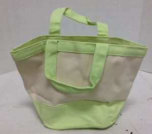 Pottery Barn Kids Small Toddler Baby Easter Canvas Tote Gift Toy Bag Green - Picture 1 of 4