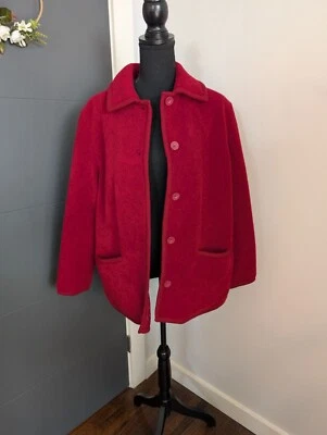 Chaqueta cortavientos y polar reversible vintage Braetan Borgoña - S Foto 1 de 4