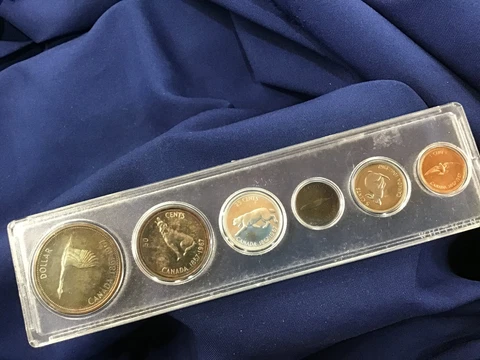 1967 Canada Centennial Six Coin Silver Specimen Set Naturally Toned  E0724 Cover