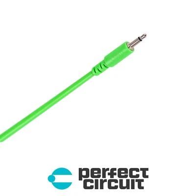 LMNTL 6" 3.5mm Eurorack Modular Synth Patch CABLE - GREEN - PERFECT CIRCUIT