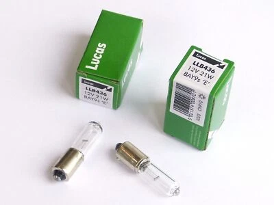 Lucas LLB436 BAY9S H21W 12V 21 Watt for Reversing, Brake, Indicator Lamp Bulb - Image 1 of 2