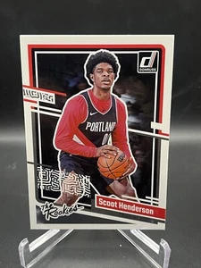 Trail Blazers Donruss Scoot Henderson The Rookies RC #2 2023-24 - Imagen 1 de 2
