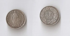 SWITZERLAND  1/2 franc 1914  - Picture 1 of 1