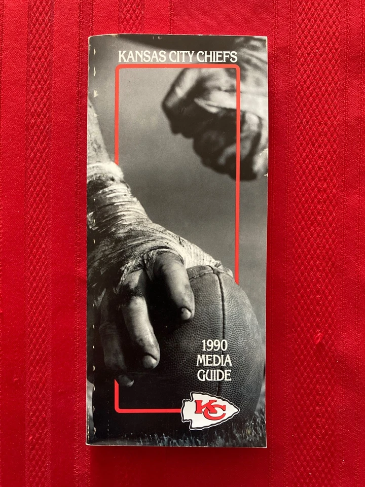 1990 NFL Kansas City Chiefs media guide / Alt / DeBerg / Lewis / Paige / Thomas - Image 1 of 1