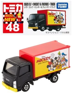 Takara Tomy Tomica No.48 Isuzu Elf Mickey & Friends Truck (Box) 188018 Mini Car - Picture 1 of 4