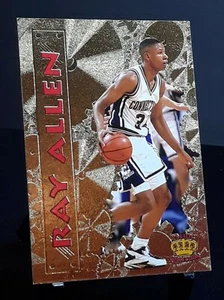 1996 Ray Allen Rookie Pacific Crown Collection # PP-2 Gold Foil Connecticut - Picture 1 of 2