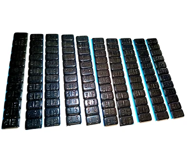 TIPTOP Klebegewicht Wuchtgewicht 10 Riegel schwarz 120x 5g (600g)