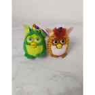 McDonalds Happy Meal Furby Plush Keychain Clip Toy Zipper Pull Lot of 2