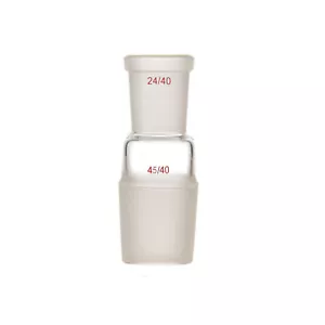 Glass Reducing Adapter From 45# 45/40 To 24# 24/40 Lab Chemistry Glassware - Picture 1 of 4
