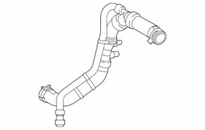 Подлинный нижний шланг охлаждающей жидкости радиатора Ford Explorer 2011-2019 годов выпуска-BB5Z-8286-M - Изображение 1 из 2