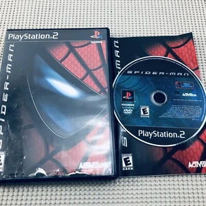 Spider-Man (Sony PlayStation 2, PS2) schwarzes Etikett - komplett mit Handbuch - getestet - Bild 1 von 10