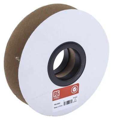 RS Pro Black 3:1, Heat Shrink Tubing 3mm Sleeve Dia. x 10m Length - Image 1 of 3