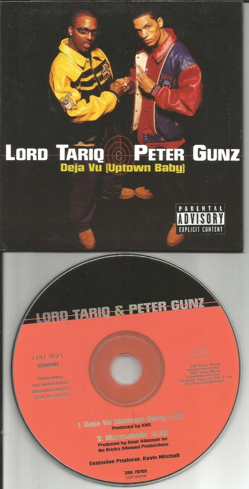 ЛОРД ТАРИК И ПЕТЕР ГУНЦ Дежавю с НЕИЗДАННЫМ МАРМЕЛАДОМ КАРТОЧКА США CD сингл  - Изображение 1 из 1