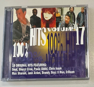 100% HITS VOLUME 17 - HTF RARE 1995 VARIOUS ARTIST CD LP gompie LYRICS radiohead - Image 1 of 4