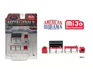 AMERICAN DIORAMA DIECAST METAL TOOLS Set A 1/64 SET AD-2409 MJ - Picture 1 of 2