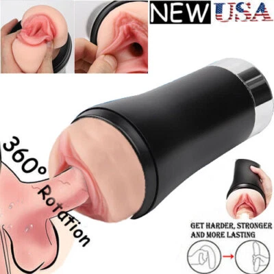 Masturbadores masculinos automáticos manos libres taza bolsillo coño acariciador juguete sexual para hombres Foto 1 de 4