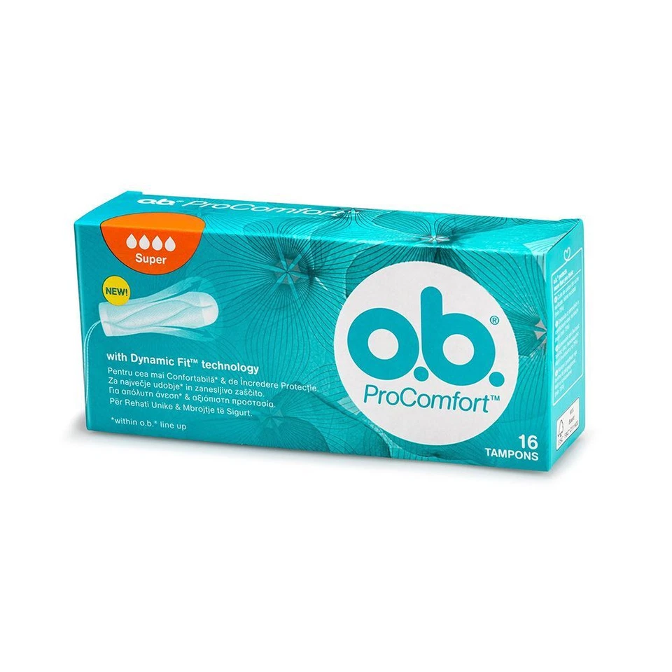 OB Pro Comfort Super 16P - Tampón para flujo muy grande 16 piezas Foto 1 de 1