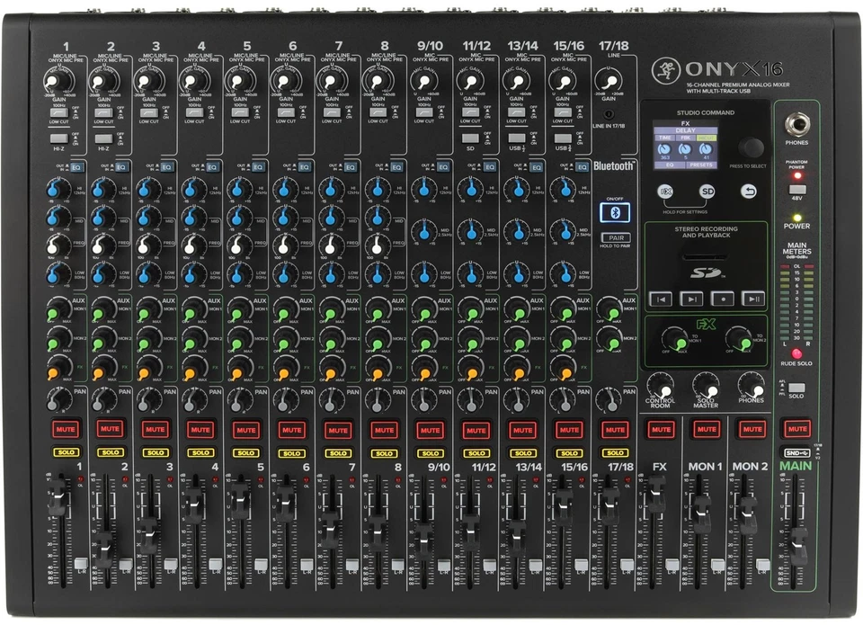 Mackie Onyx16 16-channel Analog Mixer with Multi-track USB - Image 1 of 1