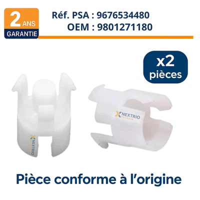 👉 Clips Boucle d'Embrayage PSA Réf 9676534480 Citroën Peugeot x2 ✅ Durabilité - Photo 1/4