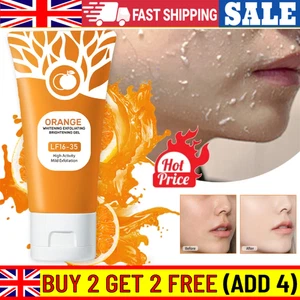 New Orange Enzymes Facial Skin Exfoliating Brightening Scrub Gel 50G !! - Picture 1 of 10