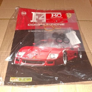 #80 FACTORY SEALED PANINI FERRARI F40 COMPETIZIONE(BUILD YOUR OWN 1:8)PARTS&MAG) - Picture 1 of 1