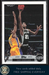 Tim Duncan 2003-04 Topps #21 San Antonio Spurs - Imagen 1 de 2