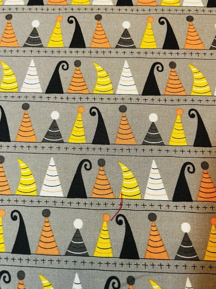 Moda TELA Hocus Pocus Gris Bruja Sombreros Halloween Grasa Octavo 9x21 Foto 1 de 1