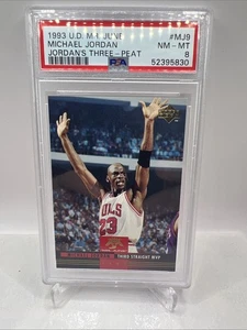 1993 NBA Upper Deck Mr. June Michael Jordan Jordan's Three-Peat #MJ9 PSA 8 - Bild 1 von 2