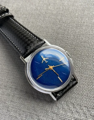 Raketa Plane Vintage Soviet Mechanical Men's Wristwatch cal. 2609B Baltika - Image 1 of 4