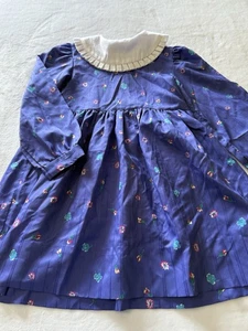 Vintage Polly Flinders Girl’s Size 6 Small S Fall Floral Girls Dress Outfit - Picture 1 of 2