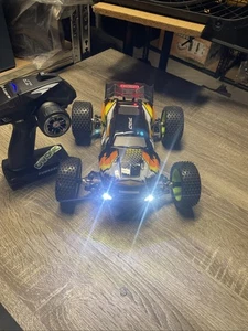 🇺🇸  1/16 Custom Brushless Rc Car Upgraded 💯 Km/hr 3s Lipo RTR 45a ESC DumboRC - Picture 1 of 24
