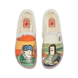 UIN Women's Walking Shoes Casual Mule (Van Gogh & Mona Lisa 2 Fuerteventura VII) - Picture 1 of 9
