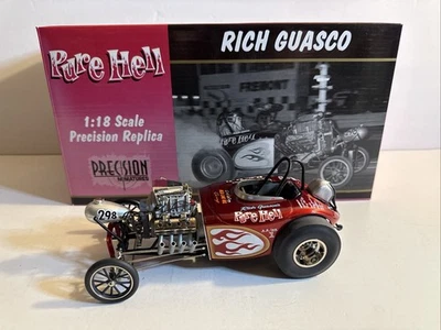 Miniaturas de precisión Rich Guasco PURE HELL 1:18 NHRA combustible alterado Race Dragster Foto 1 de 4