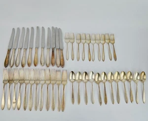 WM A Rogers Debutante 1847 Silverplate Antik Vintage Silberbesteck Besteck Set o - Bild 1 von 11