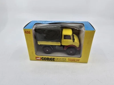 1970 Mercedes -Benz UNIMOG 406 W/ Canopy Die-Cast Model Truck CORGI H/M - Image 1 of 4