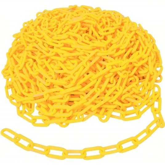 1" X 250' PLASTIC YELLOW CHAIN - Image 1 of 1