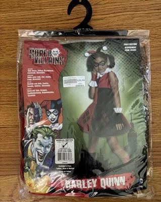 Disfraz Harley Quinn Super Villanos DC Comics Niña Mediano (8-10) No.886980 Nuevo Foto 1 de 4