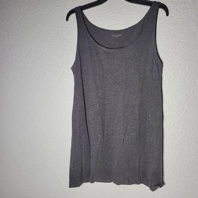 NWOT Eileen Fisher Linen Jersey Tank Top Women's Size Medium Smoke Grey  - Image 1 of 4