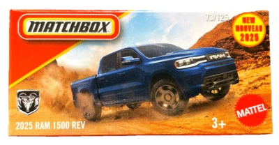 Matchbox 2025 Dodge RAM 1500 REV 73/125 Power Grab MBX 1:64 Modellauto Pickup US - Bild 1 von 4
