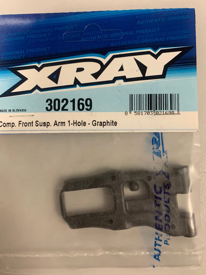 Xray Composite Front Suspension Arm (1-Hole) Graphite T4 1/10 302169 1223 - Photo 1/1