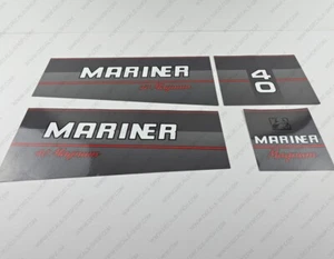 Mariner 40hp Magnum outboard engine decals sticker set reproduction - Picture 1 of 5