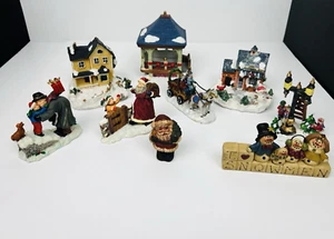 9 Accessori Villaggio di Natale Persone Case Scene 2 sono Angoli di Ciottoli - Foto 1 di 24