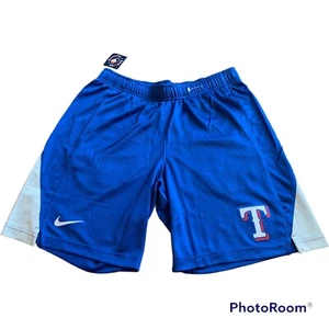 Nike MLB Texas Rangers Team Logo Franchise Shorts Size Large N256-018P - Picture 1 of 7